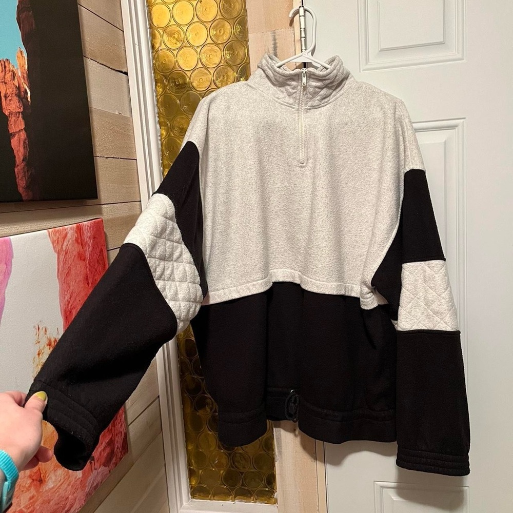 Too Fast Black and Gray Sweatshirt